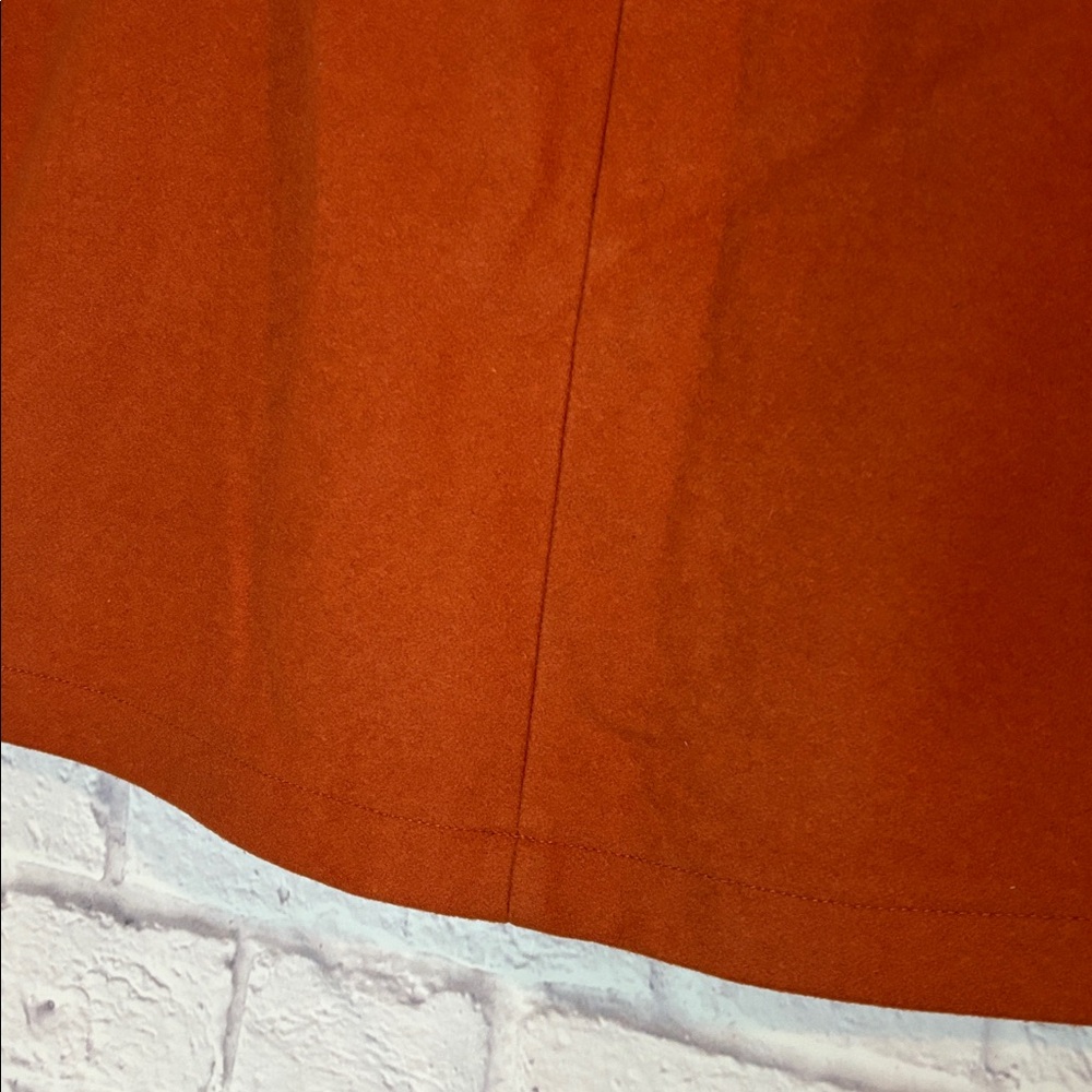 🔵GAP Burnt Orange Wool Ready To Wear Mini Skirt - Picture 10 of 12